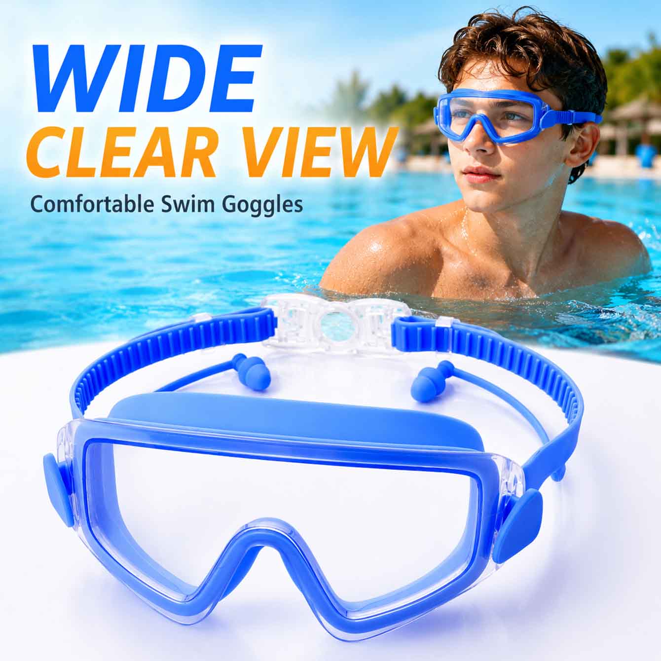 1PC Swim Goggles Snorkel Divin - Snorkel Dry Top ulasan dan harga