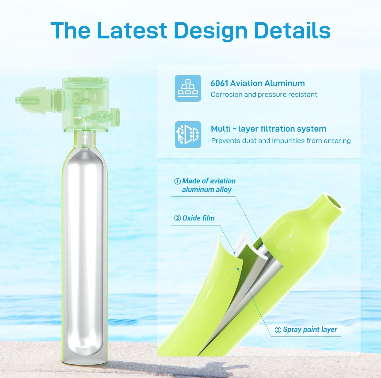 HOUVAN 0.5L Mini Diving Tank w - Aquatic Diving ulasan dan harga