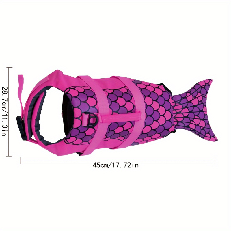 Shark/Mermaid Dog Life Jacket  - Life Jacket Buoyancy ulasan dan harga