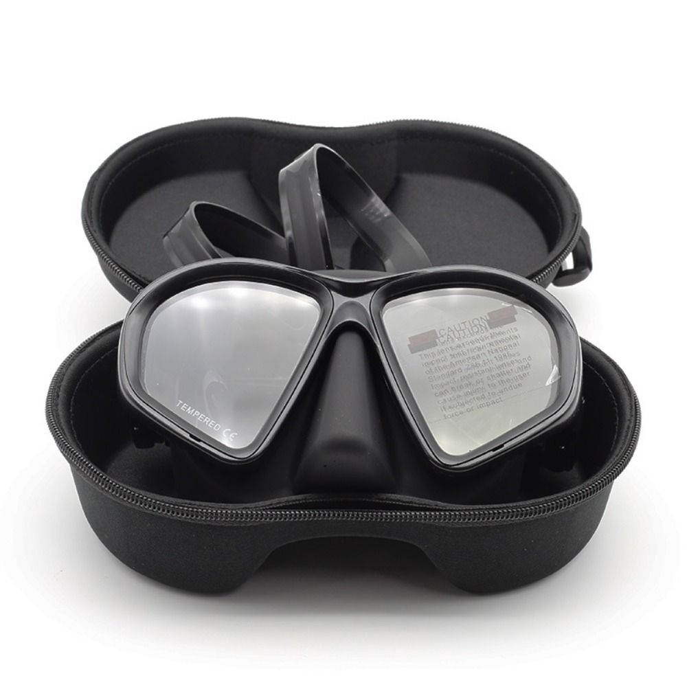 Tempered Glass Freediving Mask - Snorkel Dry Top ulasan dan harga
