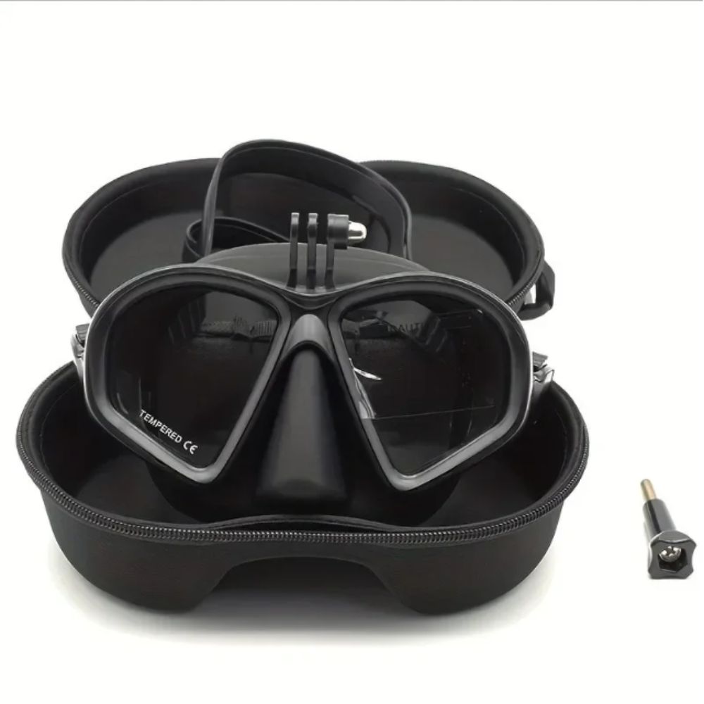 Tempered Glass Freediving Mask - Snorkel Dry Top ulasan dan harga