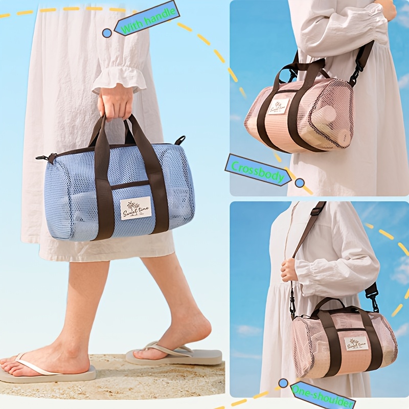 Mesh Beach Travel Duffel Bag Q - Dry Bag Roll Top ulasan dan harga