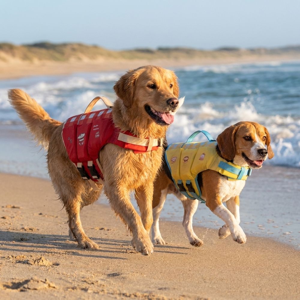 Waterproof Dog Life Jacket Adj - Life Jacket Buoyancy ulasan dan harga
