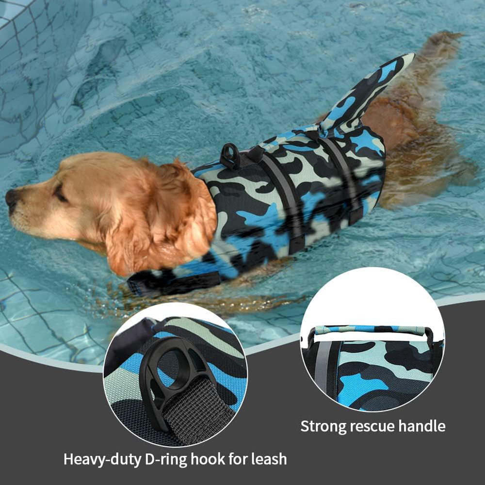 Dog Life Jacket Shark Ripstop  - Life Jacket Buoyancy ulasan dan harga