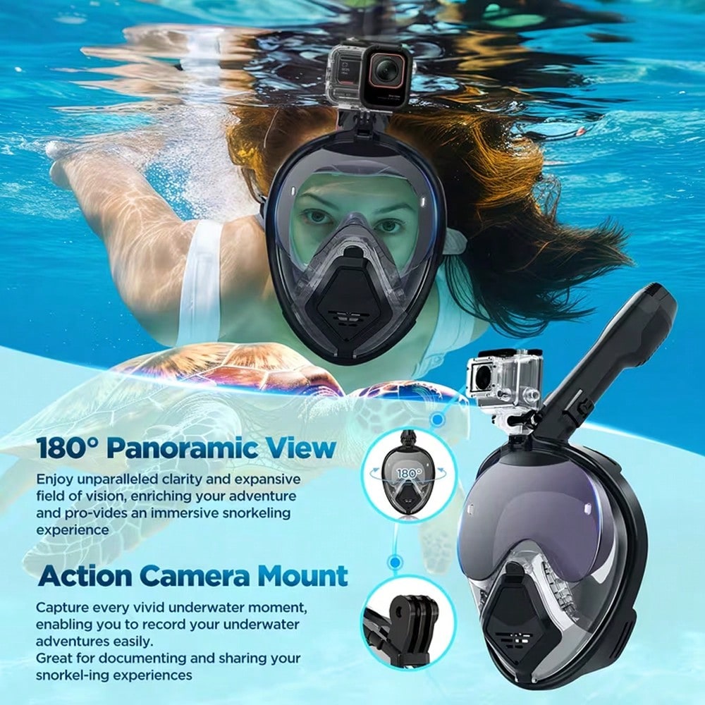 Devilfish Full Face Snorkel Ma - Snorkel Dry Top ulasan dan harga