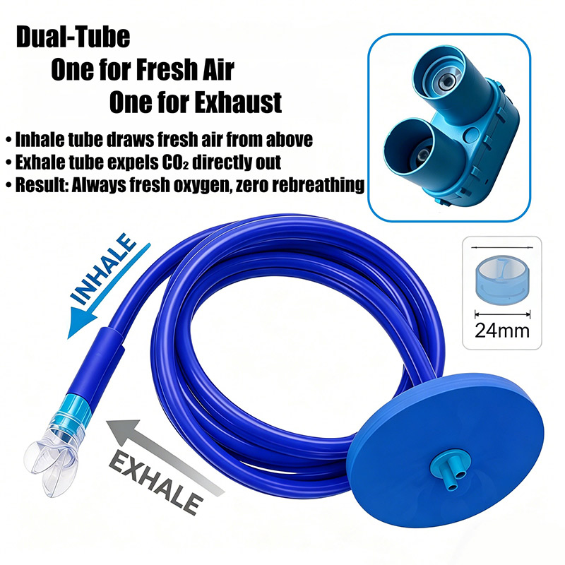 1/1.5/2/3m Adult Full Dry Resp - Snorkel Dry Top ulasan dan harga